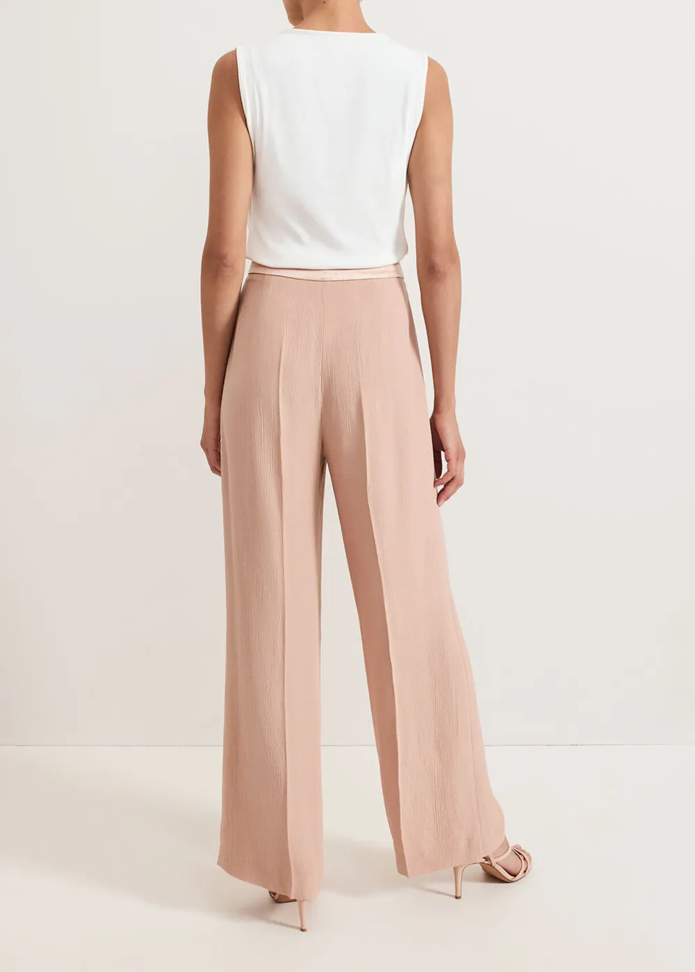 Breathable Pleated Straight Pants