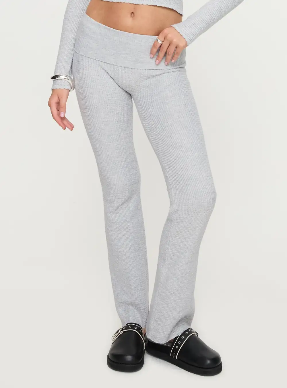 Closed Eyes Flared Pants
