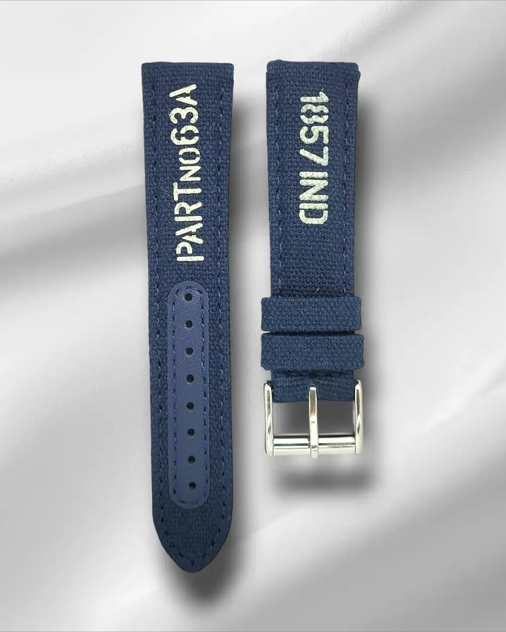 Refined Printed Quick Release Padded Canvas Watch Strap