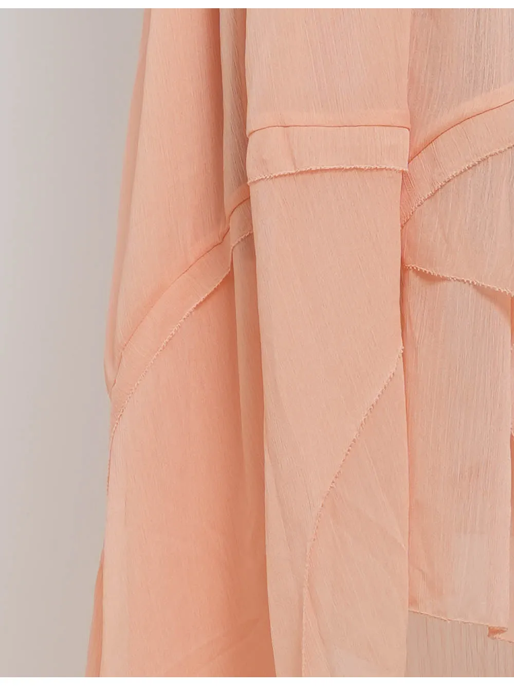Neck Asymmetrical Layered Cami Midi Dress