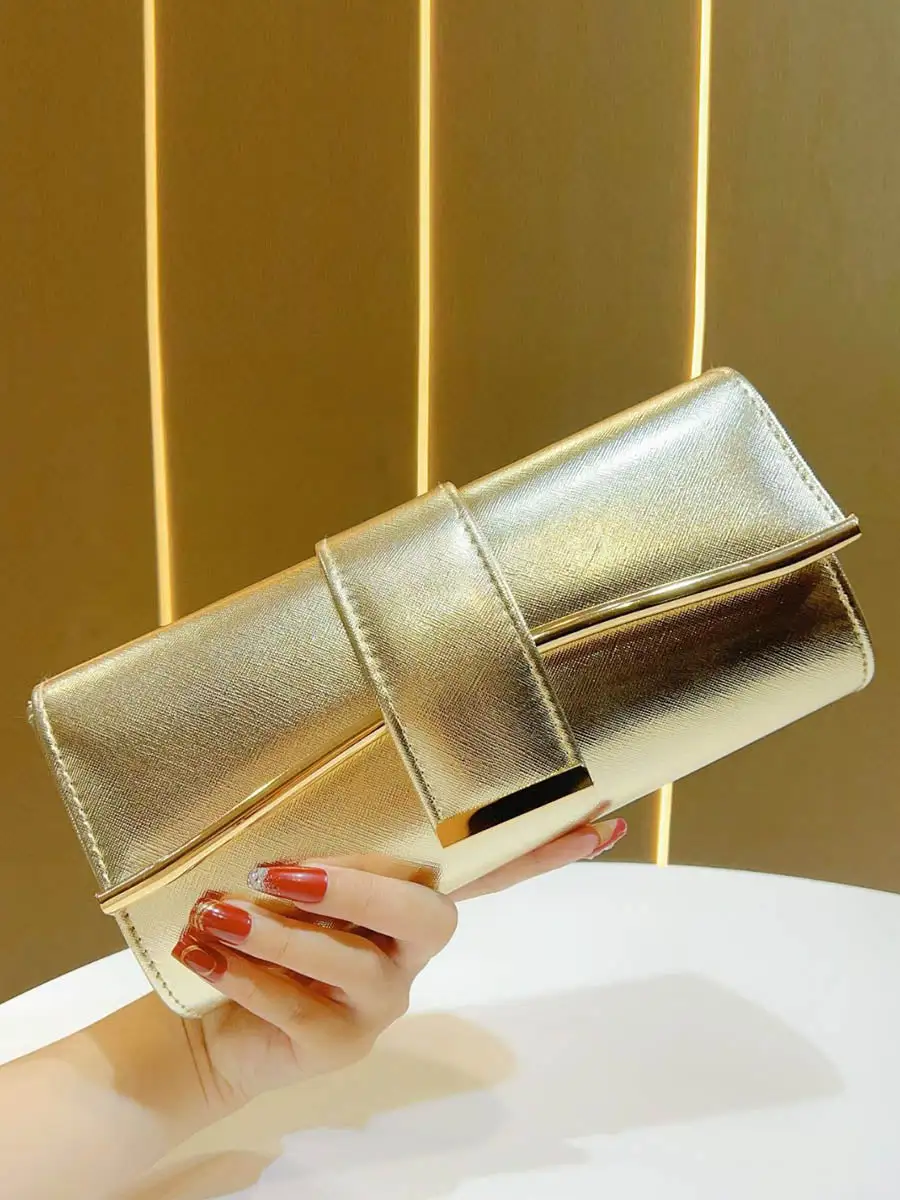 Chain Detail Evening Clutch Bag