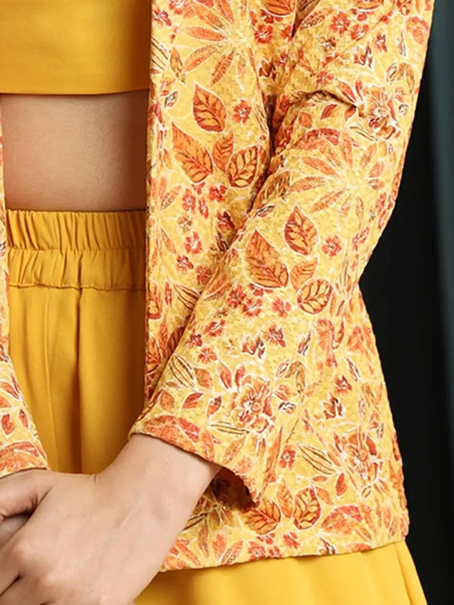 A Colorful Floral Embroidered Ladies' Jacket
