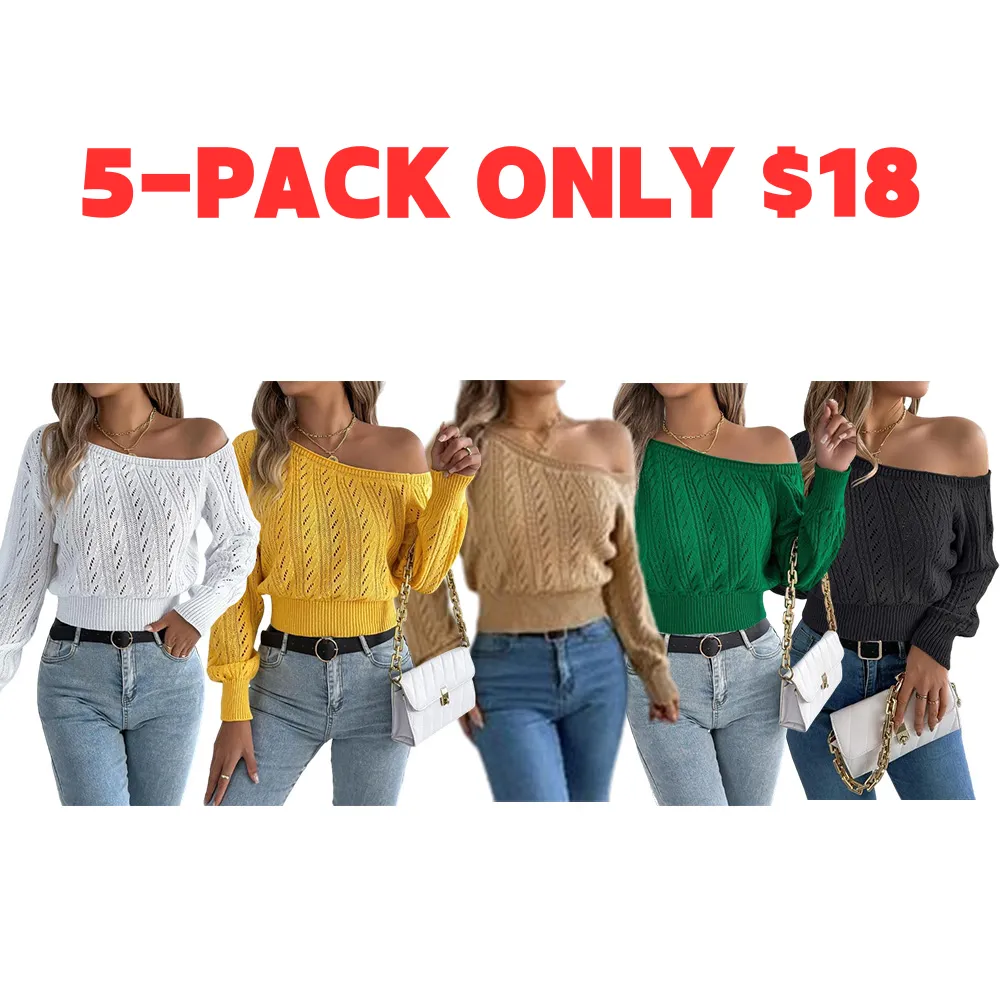 Women's Plain Textured Hollow Out Asymmetrical Neckline Longsleeves Sweater Knitwear, Elegant Casual Raglan Sleeve Long Sleeve Jumper for Fall & Winter, Fashion Ladies' Knitwear for Daily Wear, Women's Clothing, Go Out Tops, Trending Clothing Women