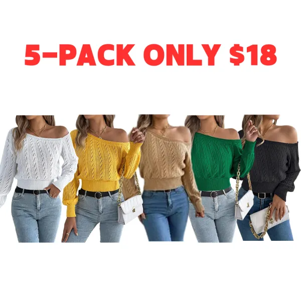 Women's Plain Textured Hollow Out Asymmetrical Neckline Longsleeves Sweater Knitwear, Elegant Casual Raglan Sleeve Long Sleeve Jumper for Fall & Winter, Fashion Ladies' Knitwear for Daily Wear, Women's Clothing, Go Out Tops, Trending Clothing Women