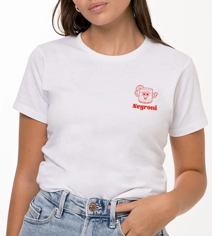 Red Art Pattern Crew Neck T-Shirt