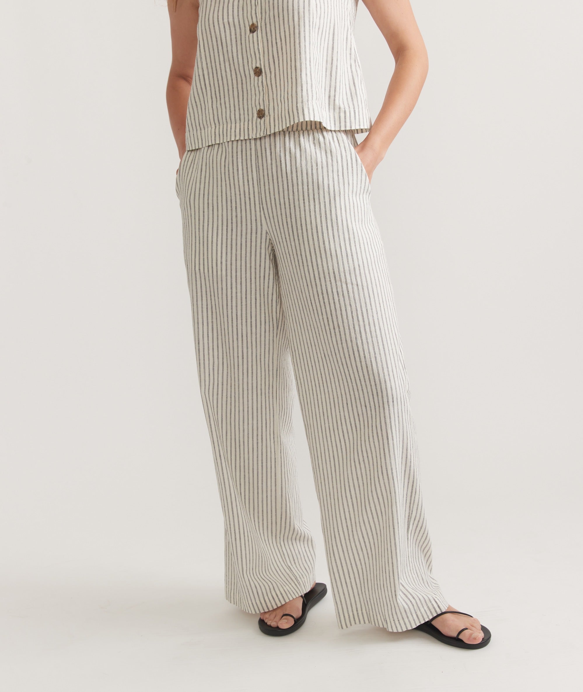 Striped Linen Trousers