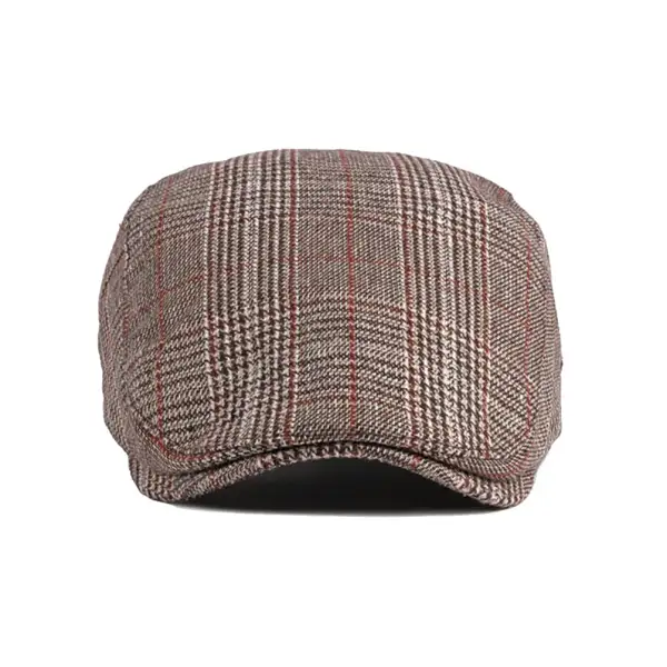 Cotton Tweed Golf Newsboy Cap