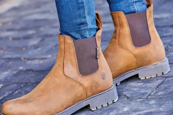 Refined Leather Comfort Riding Boots