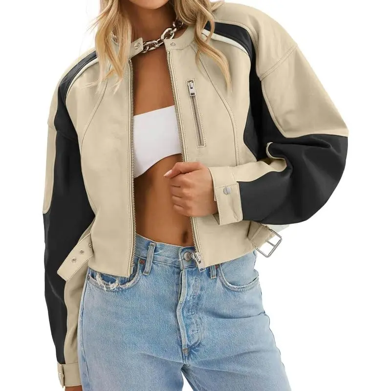 Women’s Faux Leather Bomber Jacket – Bold Style. Modern Edge. Everyday Confidence. 🔥 Limited-Time Offer – 40% OFF!