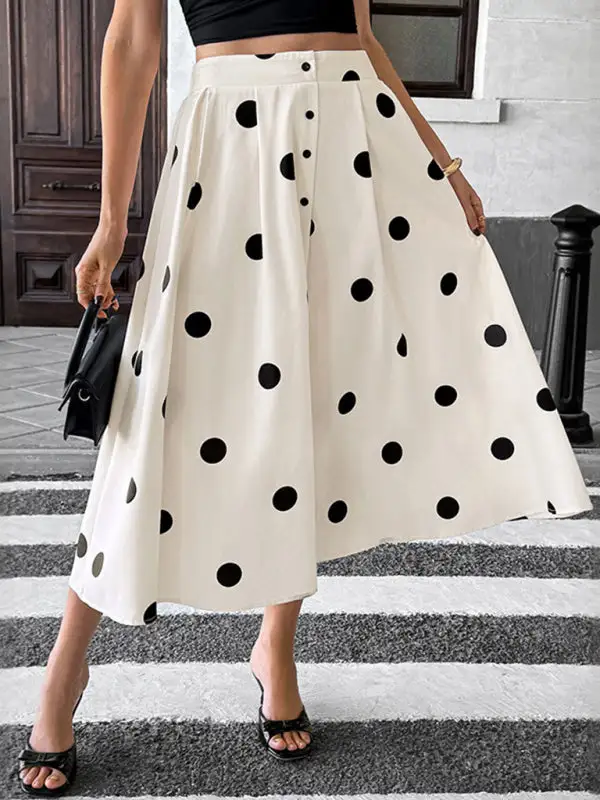 Line Pocket Detail Skirt