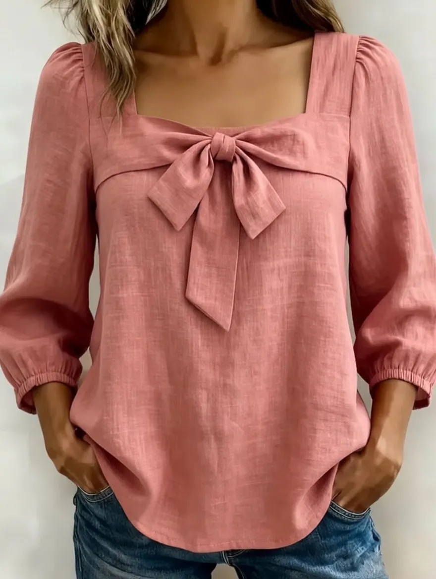 Women's Casual Fashion Pure Cotton Shirt