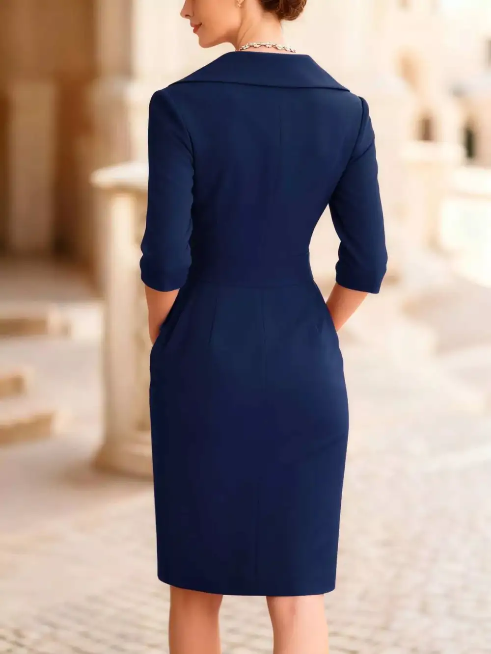 Relaxed Shape Long Sleeve Dress