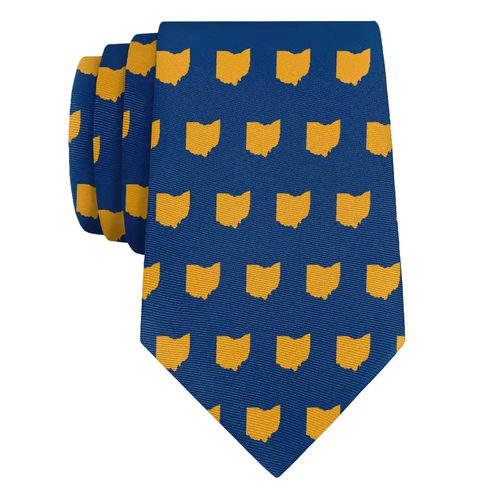 Modern Outline Emblem Expression Necktie