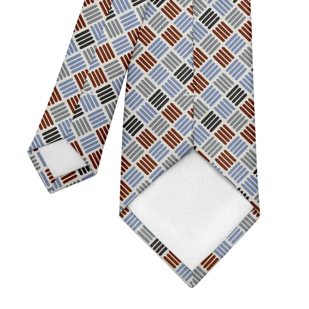Modern Plaid Motif Necktie