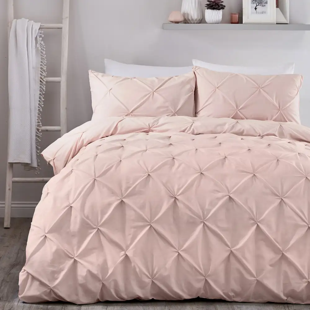Polished Bedroom Reversible Plain Microfiber Duvet Cover Set
