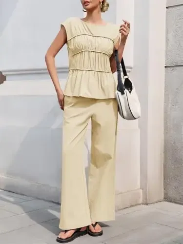 🎉Hot Sale🔥-Women's Cotton-Linen Two-Piece Set