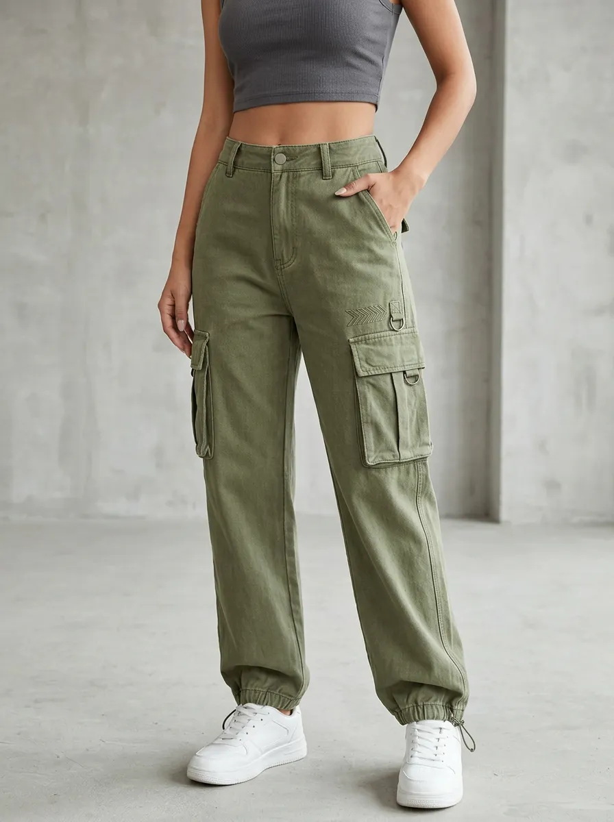 Functional Utility Look Women's Multi Pocket Cargo Pants