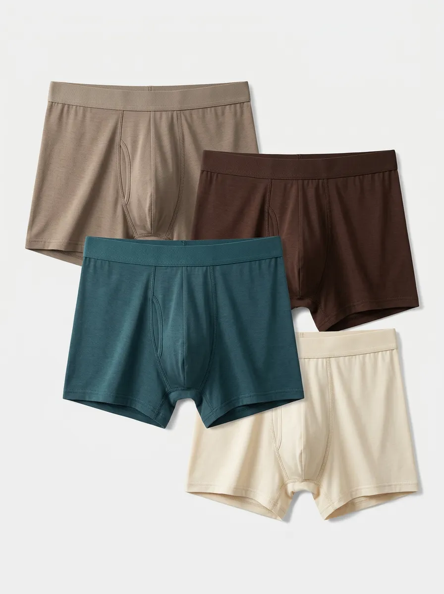 Versatile Classic Look Men' Four Pack Boxer Briefs