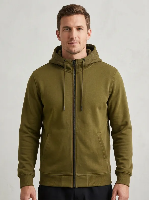 Casual Geometric Zip-Up Shape Men's Sport Jacket