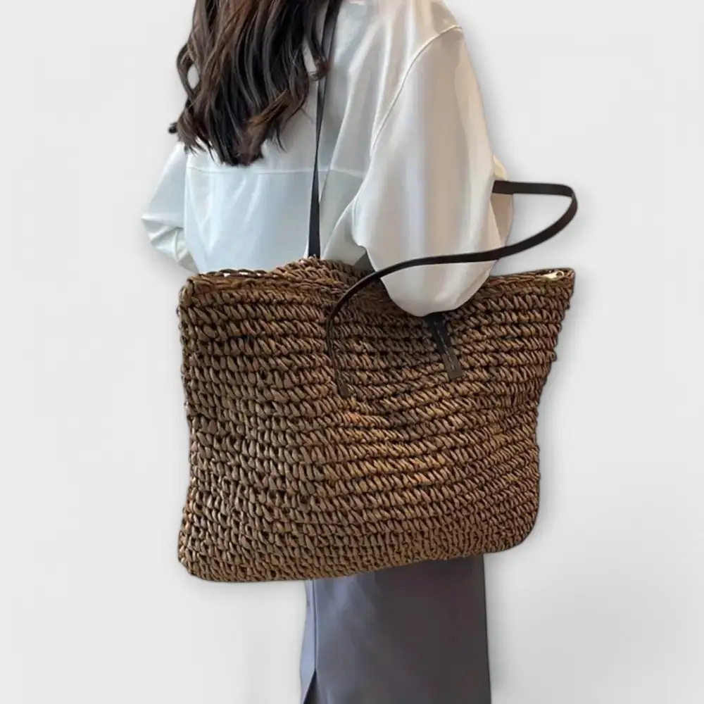 Woven Soft Grain Handbag