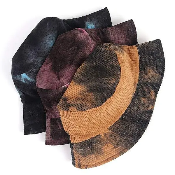 Women'S Tie Dye Reversible Corduroy Bucket Hat 39558002C