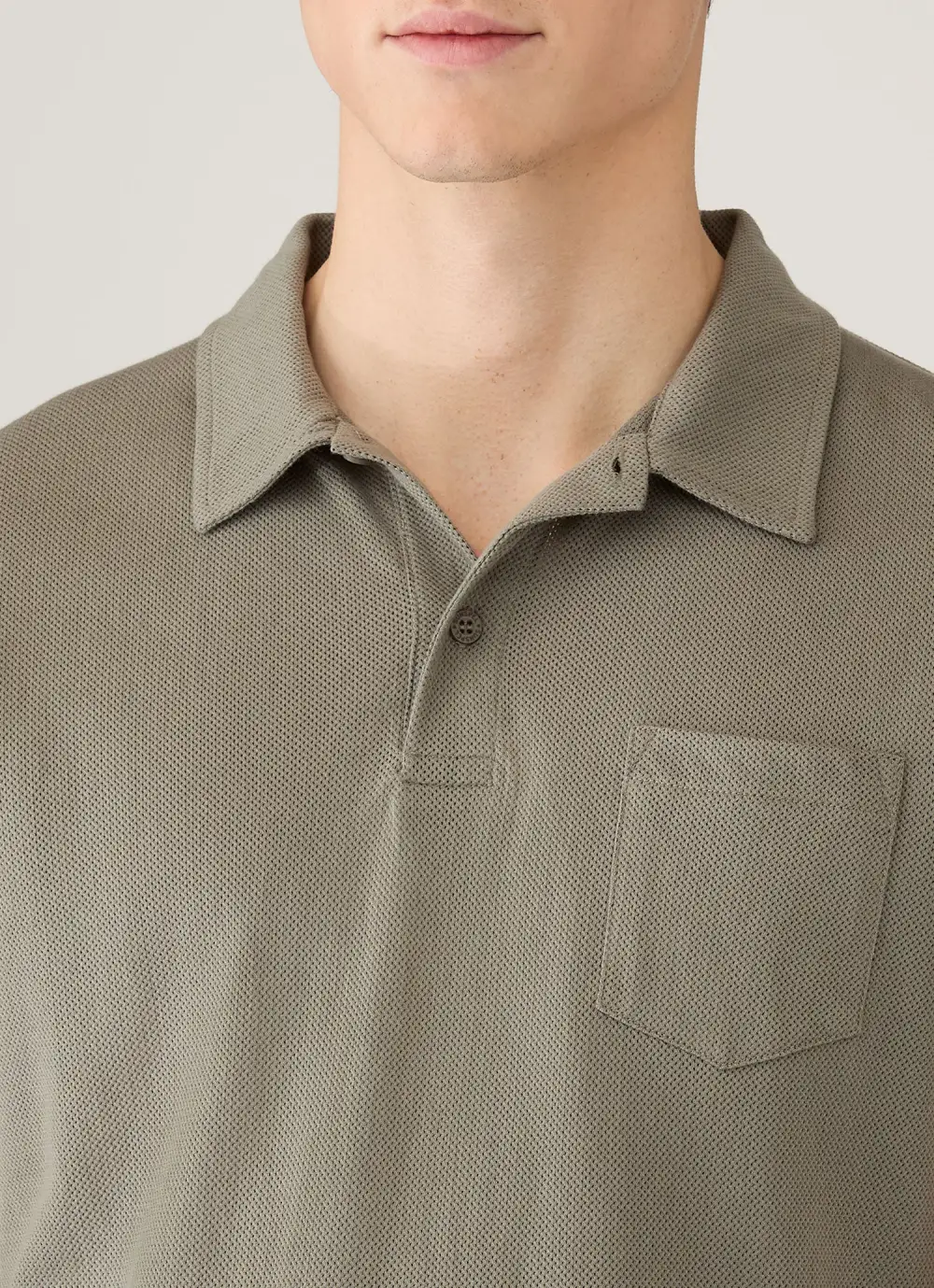 Balanced Everyday Slim Fit Mesh Cotton Short Sleeve Polo Shirt
