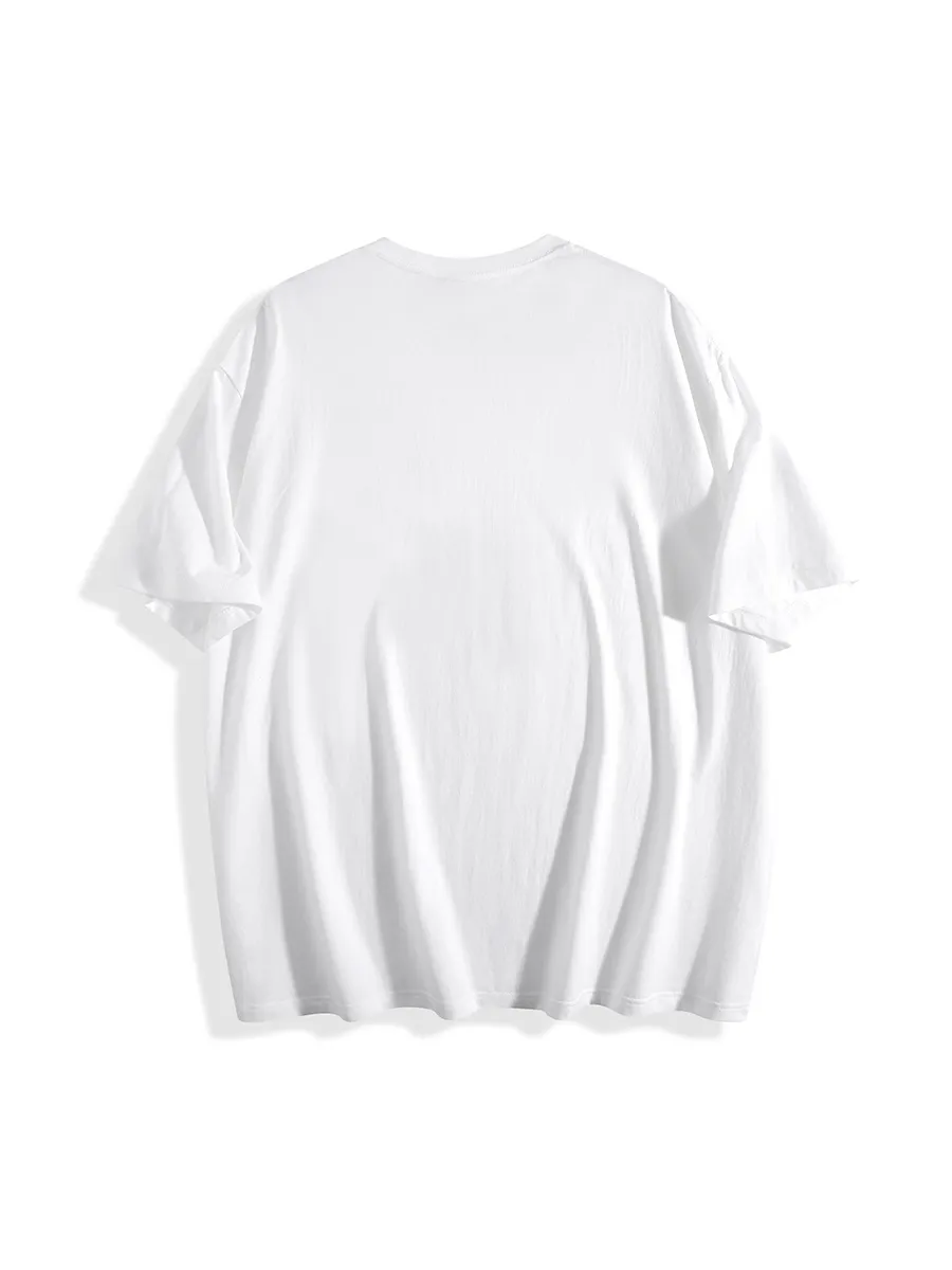 Fish Circle Print T-Shirts