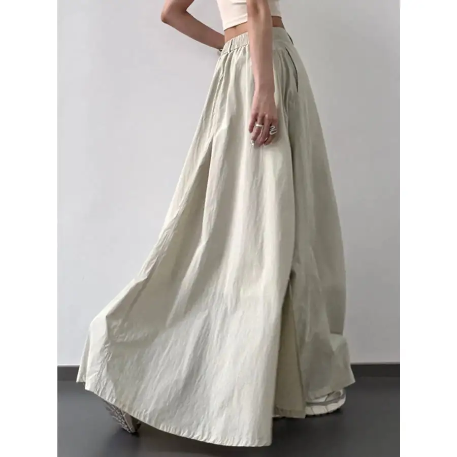 High Waist Slit Maxi Skirt