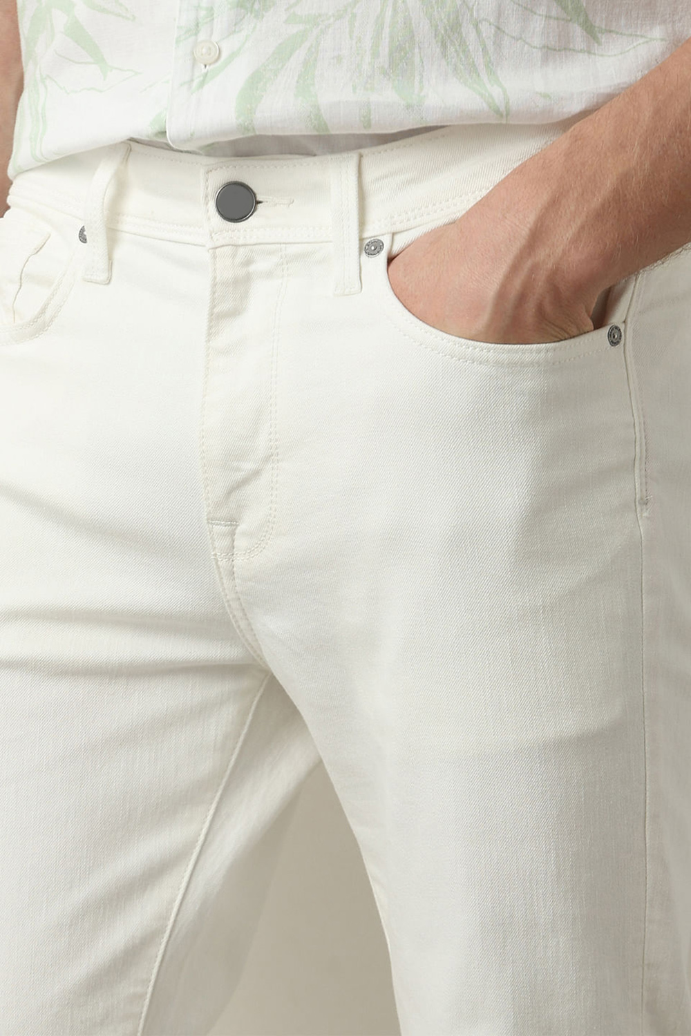 White Slim Fit Jeans