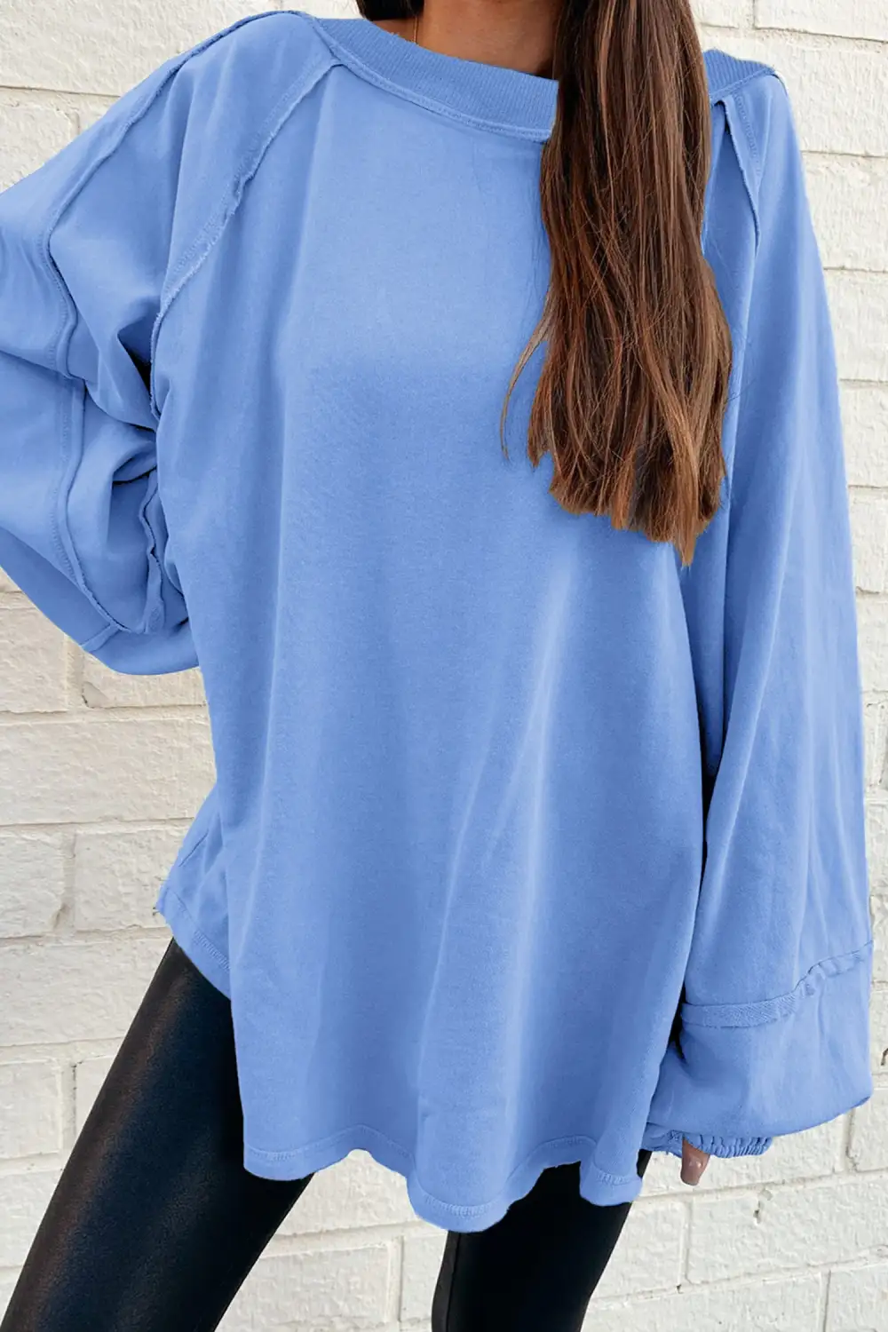 Everyday Relaxed Patchwork Sweatshirt