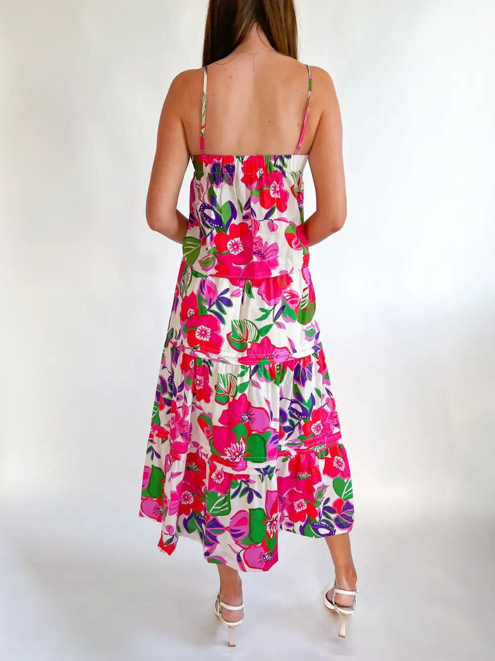 Floral Tiered Maxi Skirt