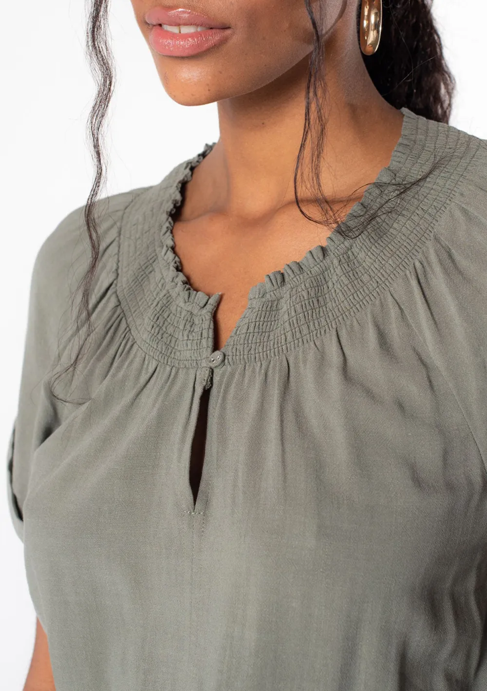 Tied Short Sleeve Romper