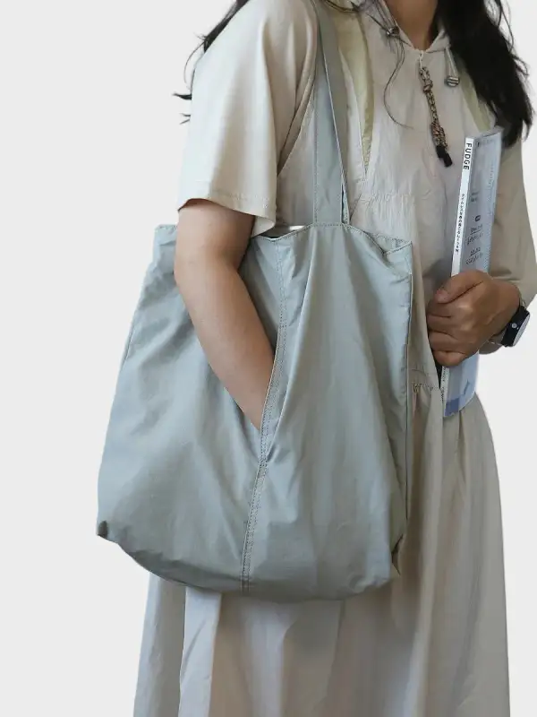 Buckle Faux Leather Tote Bag