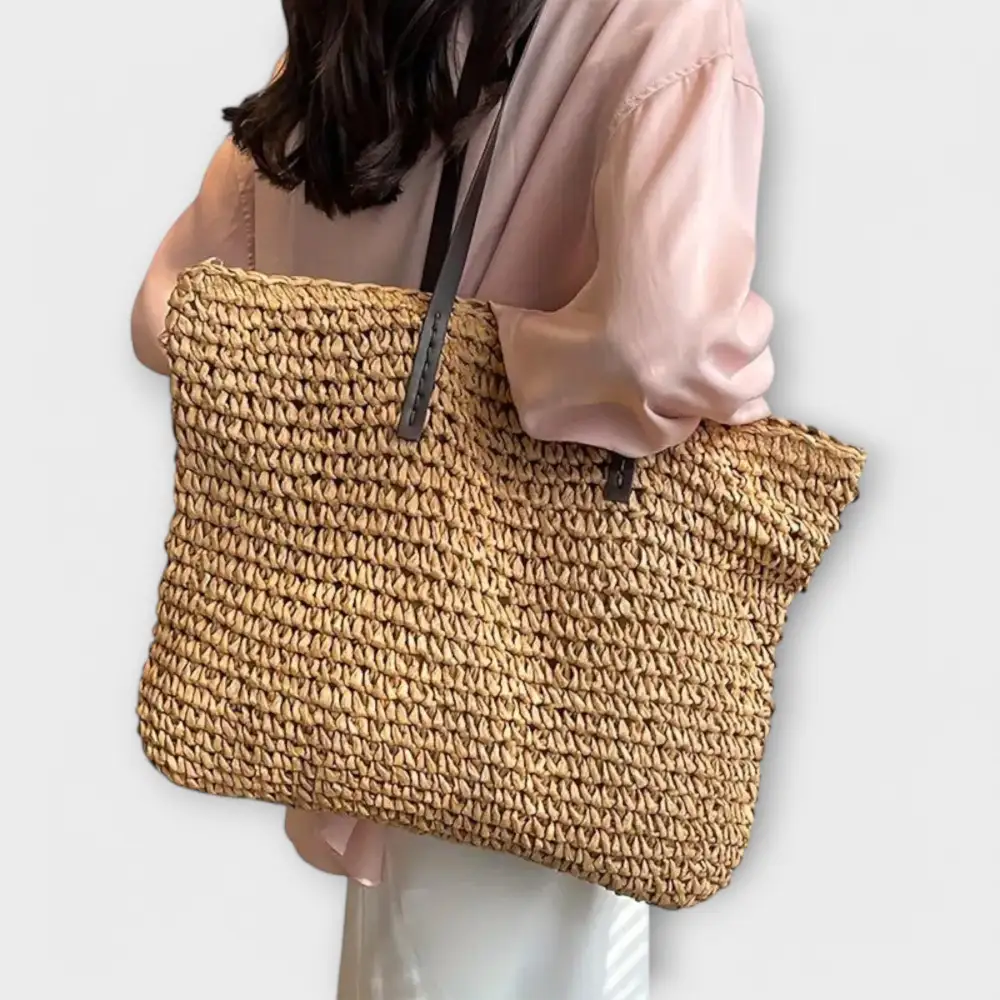 Woven Soft Grain Handbag
