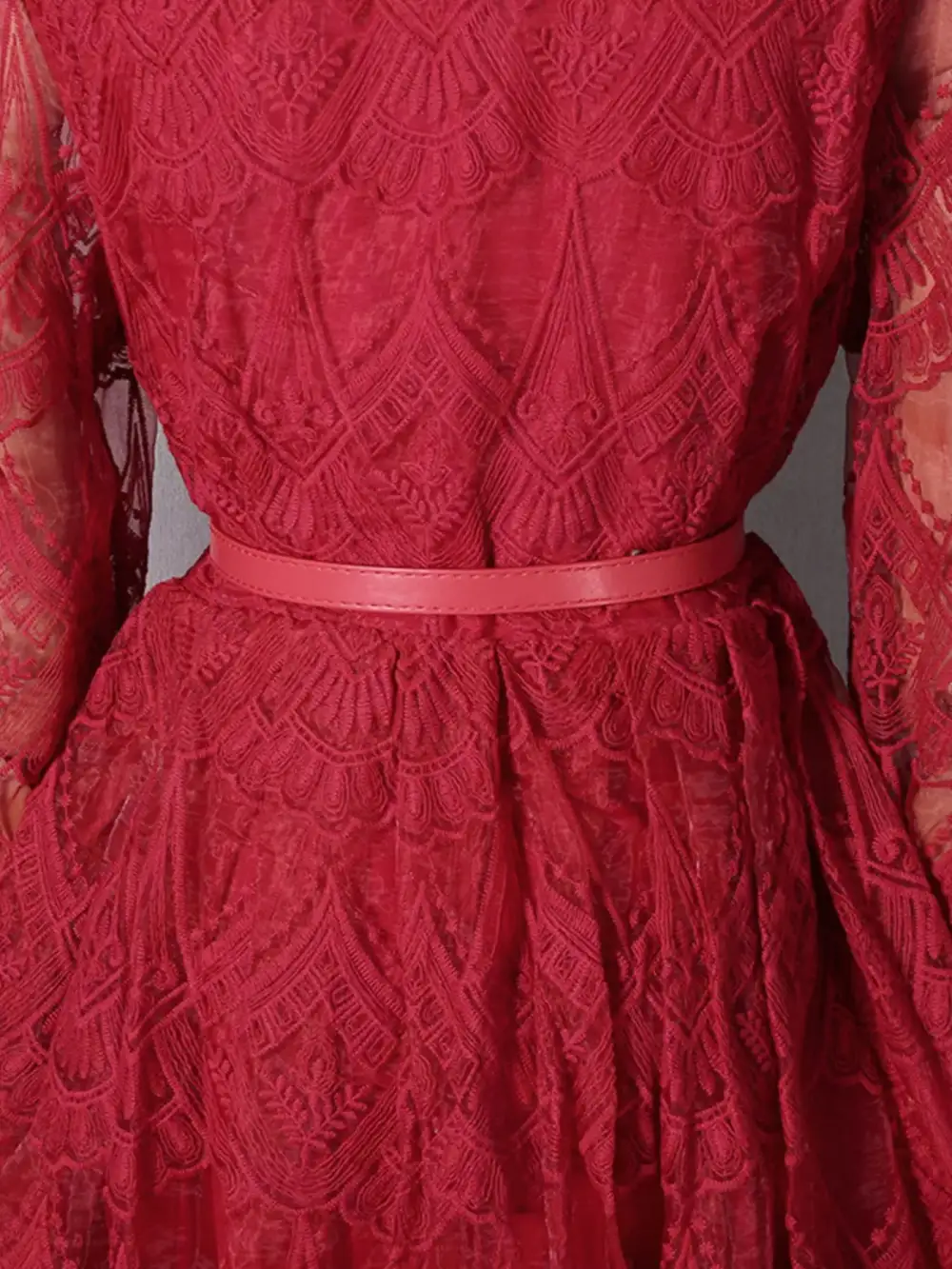 Soft Touch Lace Button Front Midi Dress