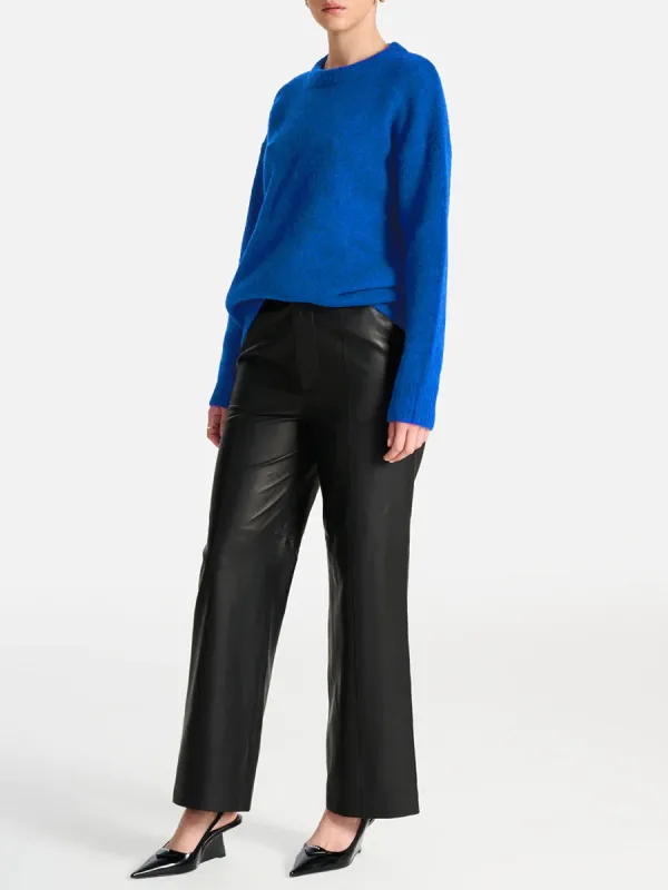 ROUND NECK MOHAIR KNIT
