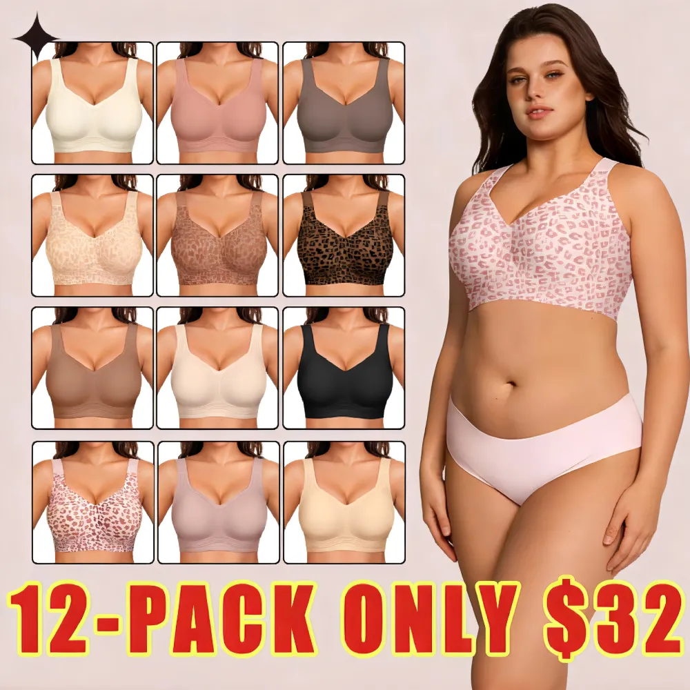 Women Jelly Wireless Womens Comfortable Wireless Bras Push Up Bralettes Seamless Tshirts Bras Deep V Everyday Bras