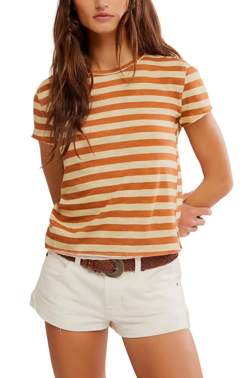 Striped Oversized Relaxed Fitted Tee