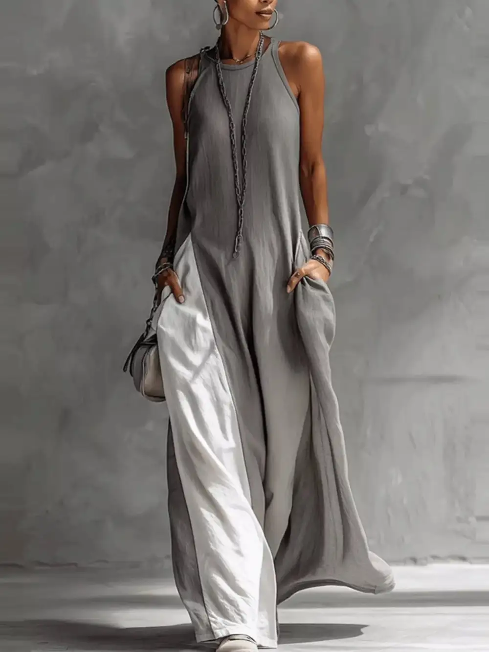 Comfort Fit Sleeveless Maxi Dress