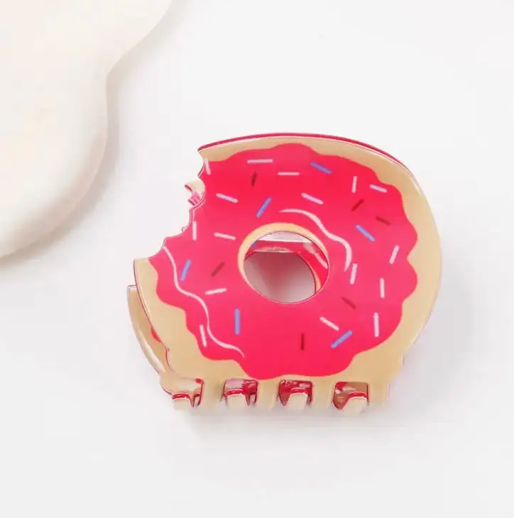 Sprinkle Donut Hair Claw Clip