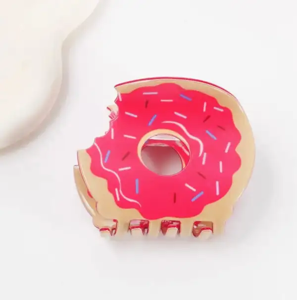 Sprinkle Donut Hair Claw Clip