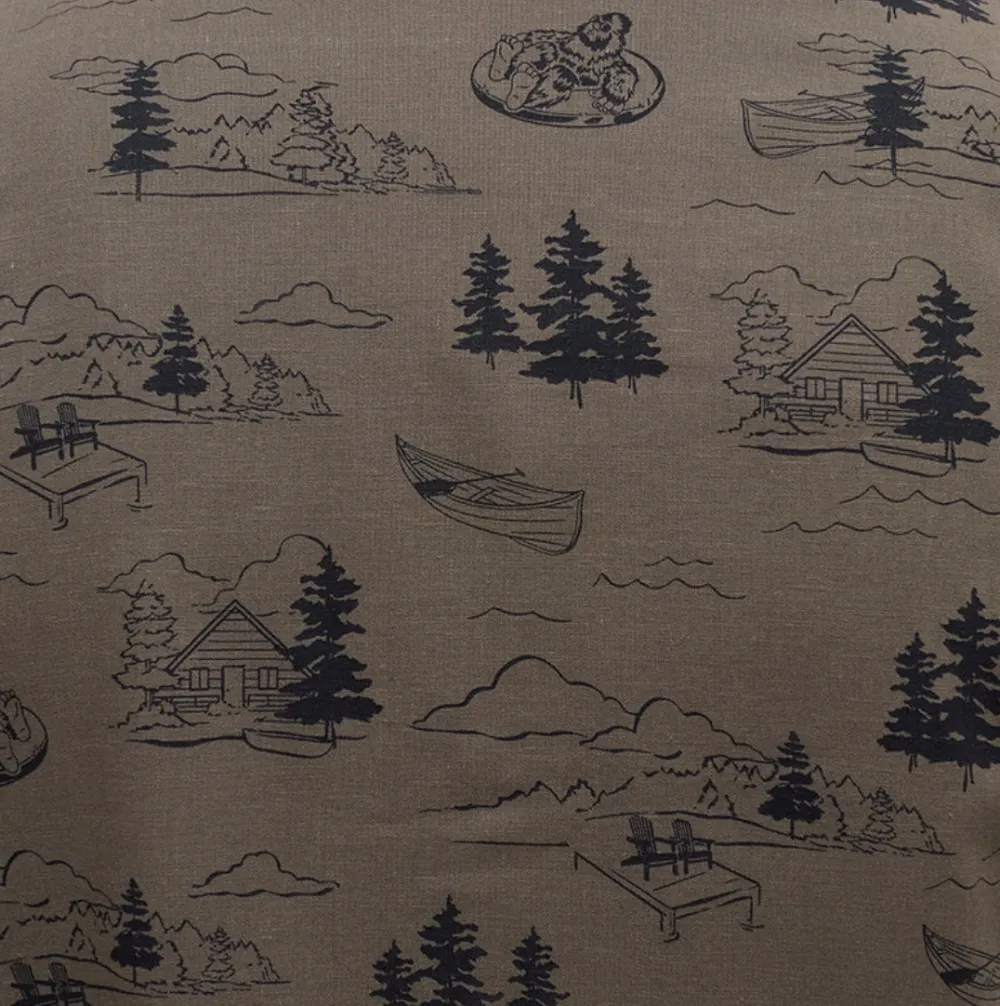 Coastal Print Men's Short Sleeve Shirt
