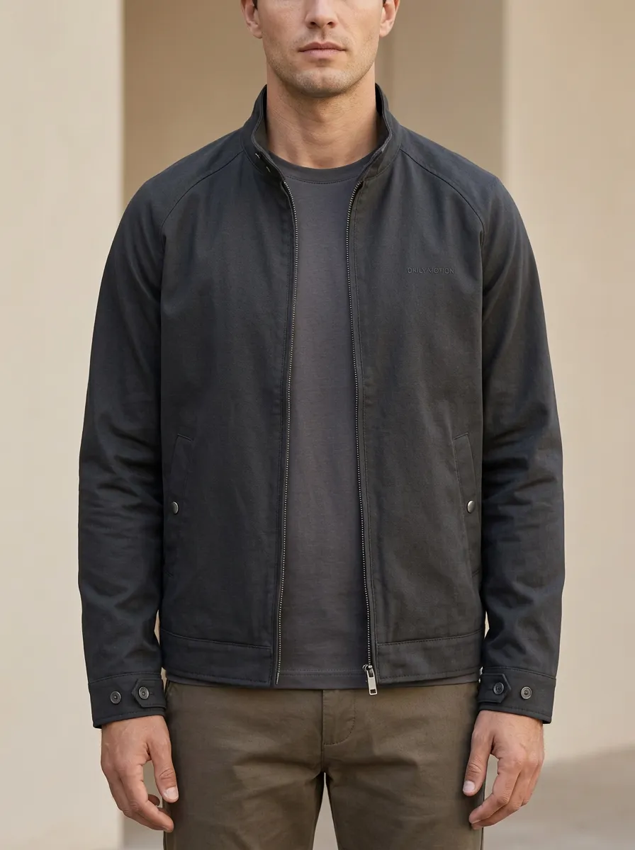 Solid Zip Jacket
