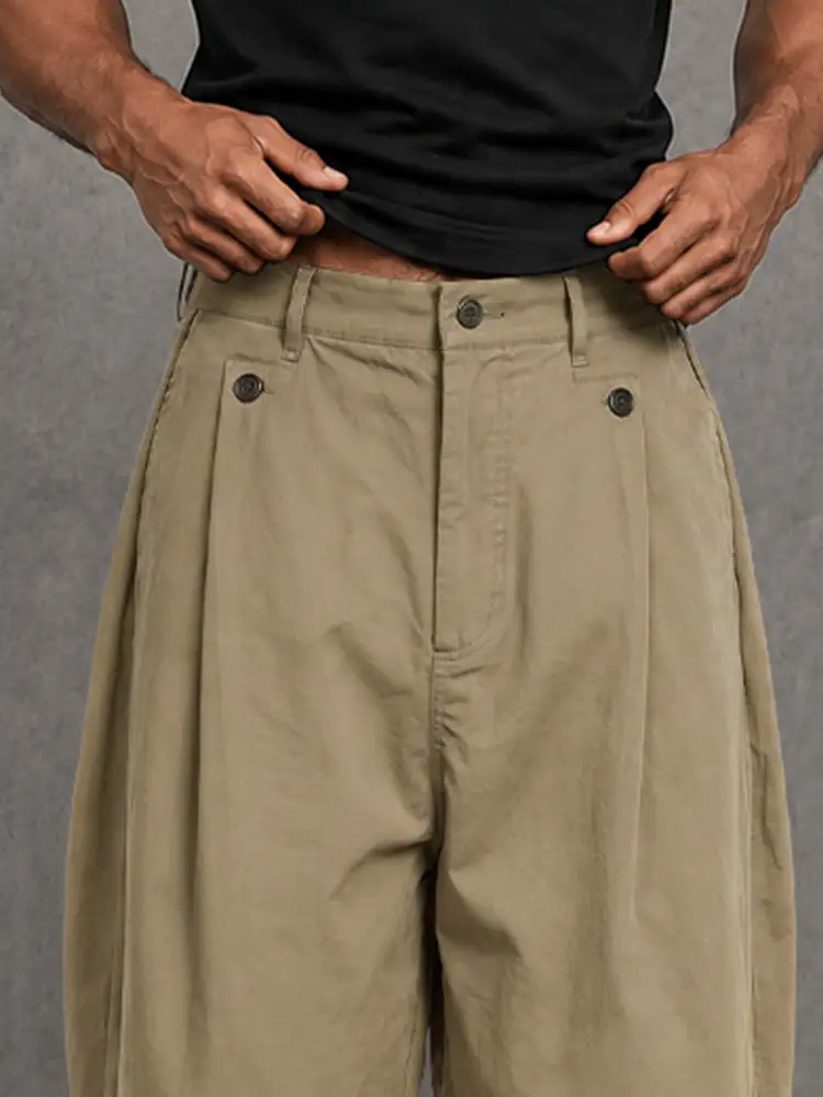 Summer Relaxed Fit Cotton Knee Length Shorts