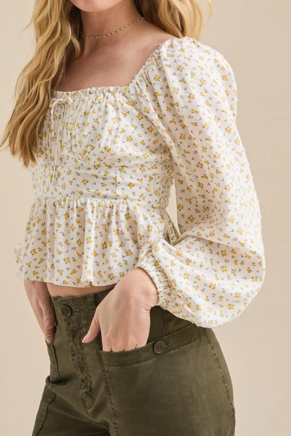 Long Sleeve Floral Top