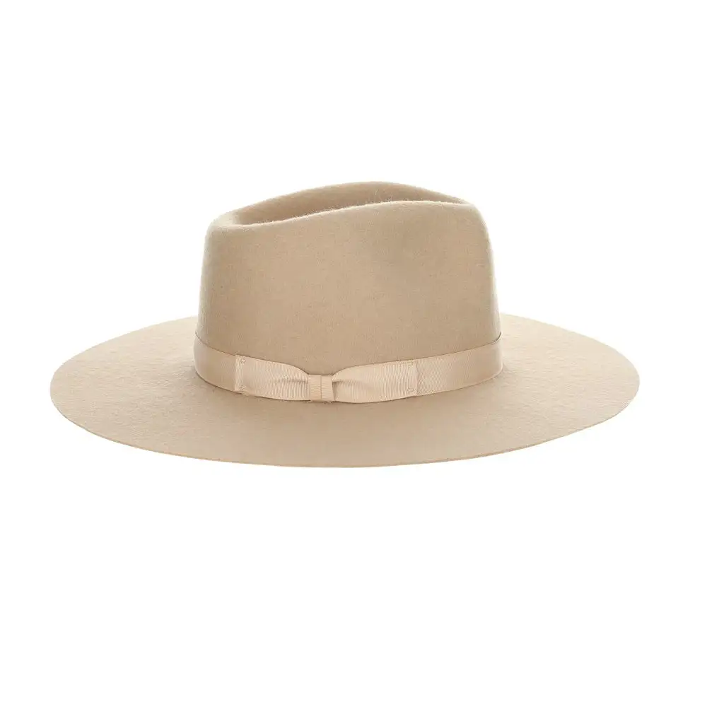 Women’s Classic Wide Brim Wool Felt Fedora Hat