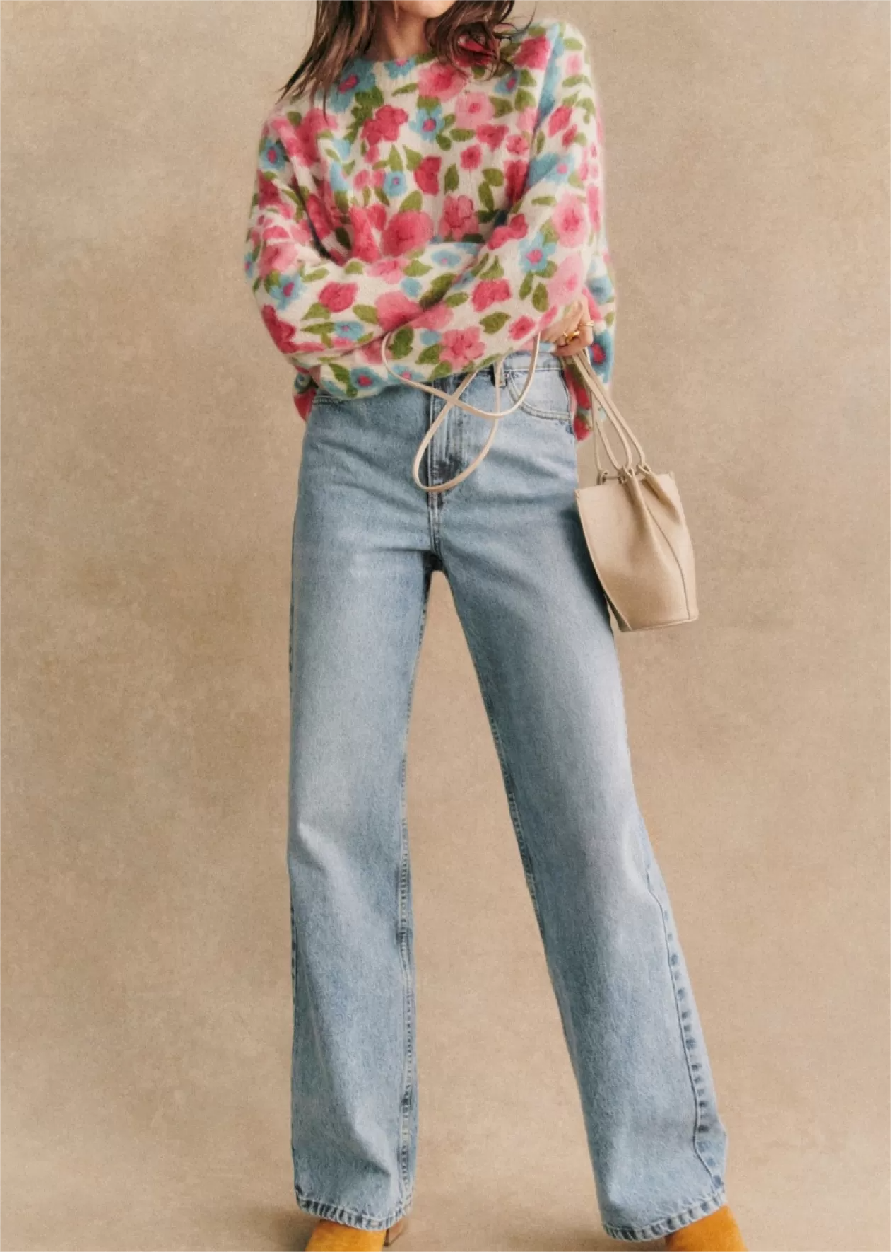 Floral Print  Knitwear