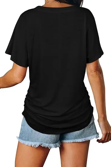 🔥Women's Short-Sleeved V-Neck Batwing Sleeve Top🔥10-Pack - All Colors Included, Only $32