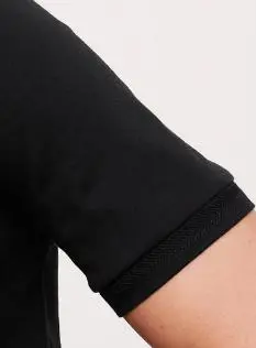 Men's Black Soft Cotton Polo Shirt