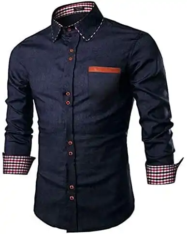 Casual Long Sleeve Button Denim Shirt